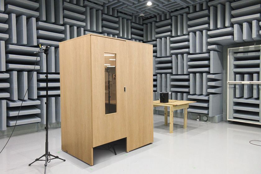 無響室 テレワークブースの遮音性能試験